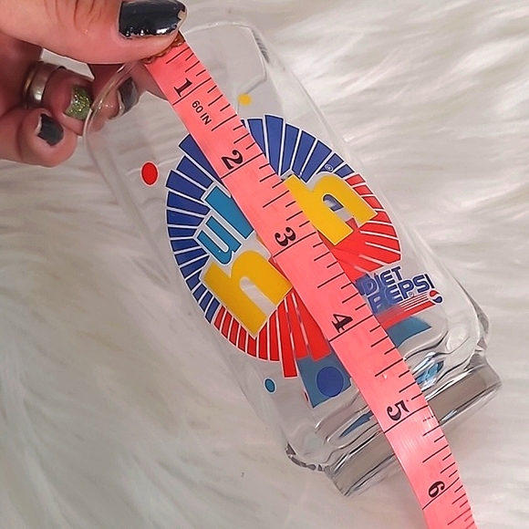 Vintage Diet Pepsi Soda Ray Charles You Got The Right One Baby Crystal Glass Cup - Picture 13 of 14